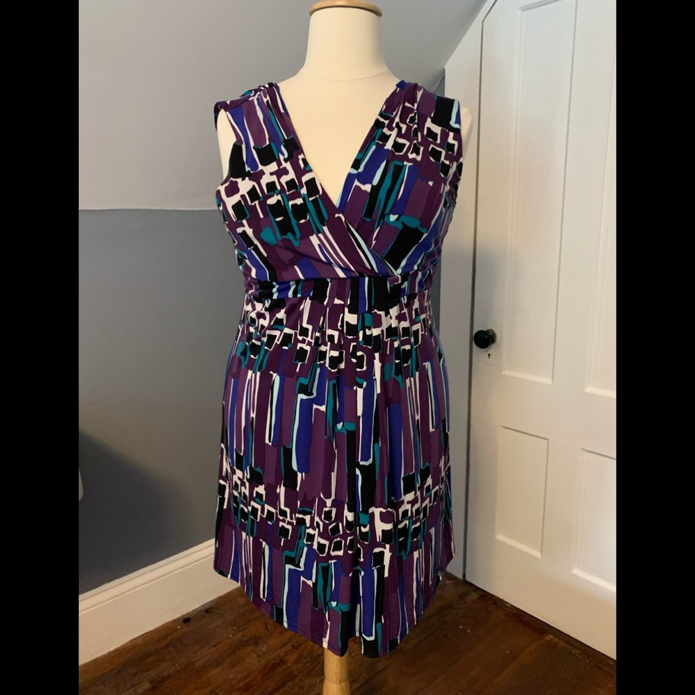 Merona XXL purple:multi dress